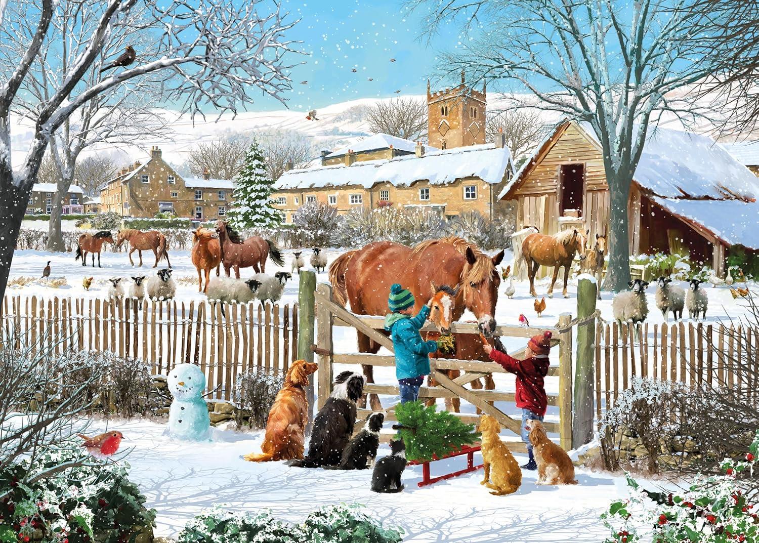 Otter House Winter Treats Jigsaw Puzzle (1000 Pieces) DAMAGED BOX