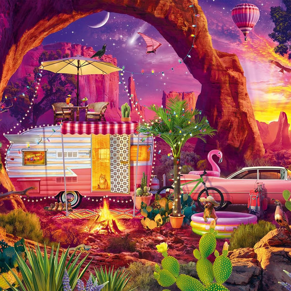 Schmidt A Desert Camping Paradise Jigsaw Puzzle (1000 Pieces)