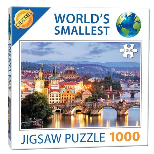 World's Smallest 1000 Piece Jigsaw Puzzle - Prague Bridges (1000 Pieces)
