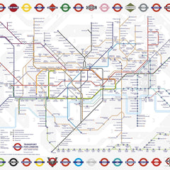 Gibsons London Tube Underground Map Jigsaw Puzzle (1000 pieces)