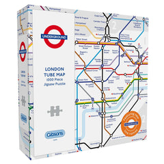 Gibsons London Tube Underground Map Jigsaw Puzzle (1000 pieces)