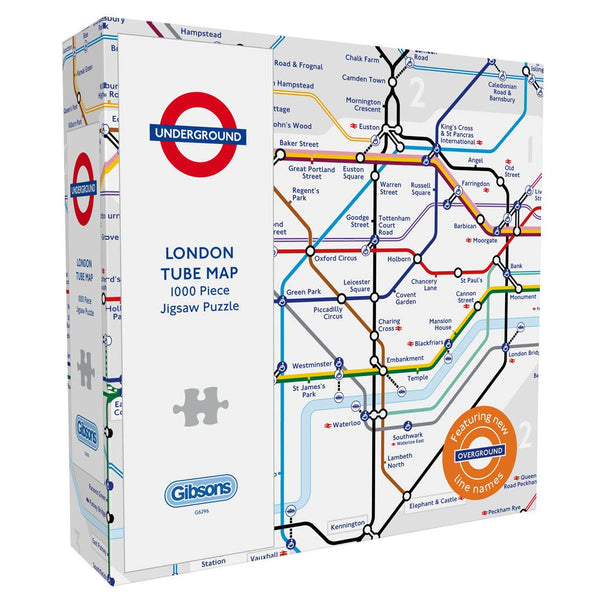 Gibsons London Tube Underground Map Jigsaw Puzzle (1000 pieces)