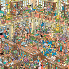 Jan van Haasteren The Library Jigsaw Puzzle (500 XL Extra Large Pieces)