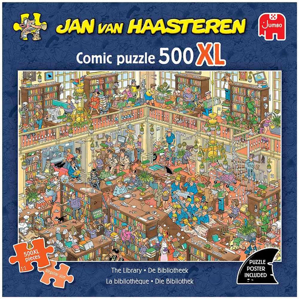 Jan van Haasteren The Library Jigsaw Puzzle (500 XL Extra Large Pieces)