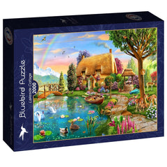 Bluebird Lakeside Cottage Jigsaw Puzzle (2000 Pieces)