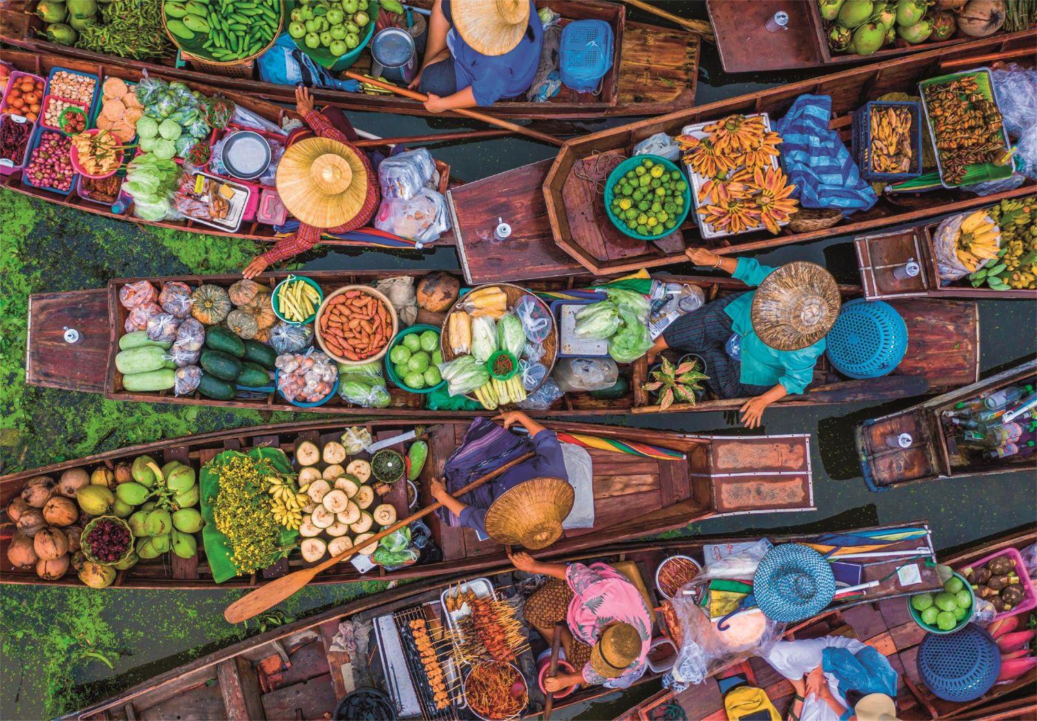 Clementoni Thai Floating Market Jigsaw Puzzle (1000 Pieces)