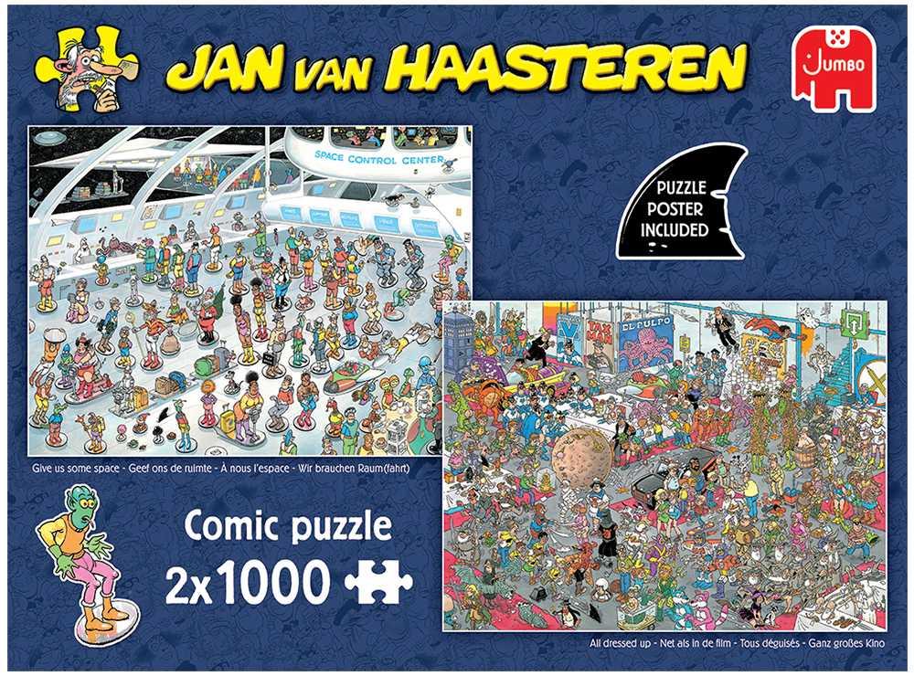 Jan van Haasteren Give Us Some Space / All Dressed Up Jigsaw Puzzles (2 x 1000 Pieces)