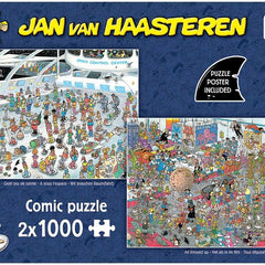 Jan van Haasteren Give Us Some Space / All Dressed Up Jigsaw Puzzles (2 x 1000 Pieces)