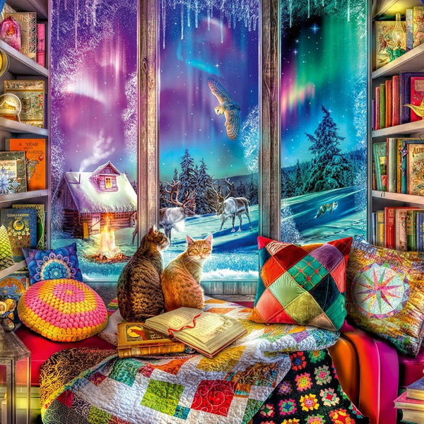 Ravensburger Winter Reading Nook Jigsaw Puzzle (1000 Pieces)