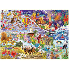 Gibsons Elemental Jigsaw Puzzle (1000 Pieces)