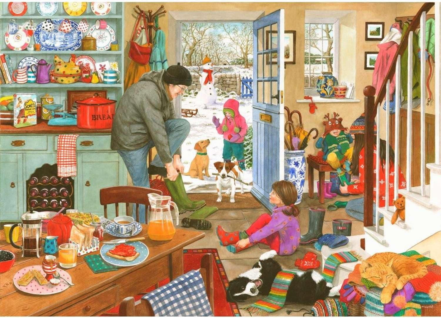 House of Puzzles Woolly Hats & Wellies Jigsaw Puzzle (1000 Pieces)