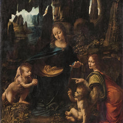 Clementoni Museum Louvre Virgin of the Rocks, Da Vinci Jigsaw Puzzle (1000 Pieces)