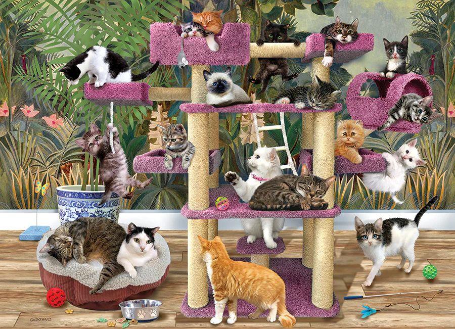 Cobble Hill Jungle Cats Jigsaw Puzzle (500 XL Pieces)