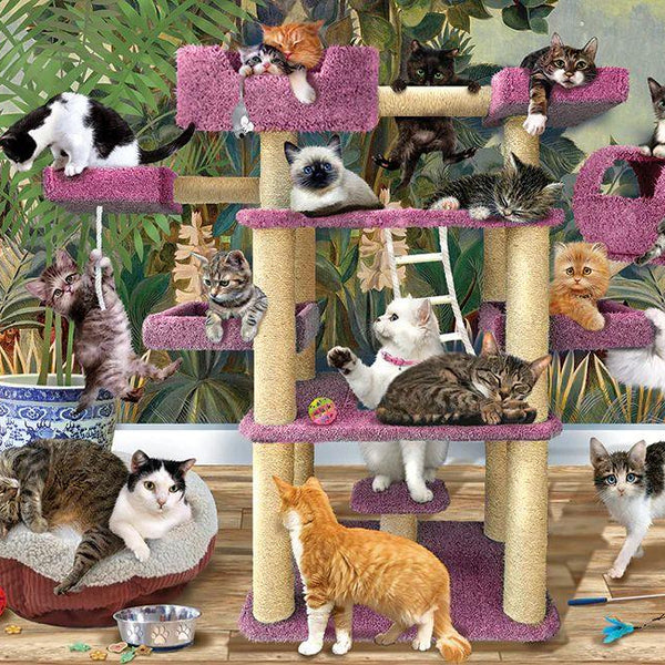 Cobble Hill Jungle Cats Jigsaw Puzzle (500 XL Pieces)