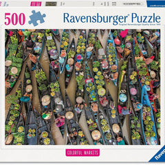 Ravensburger Floating Market Indonesia Jigsaw Puzzle (500 Pieces)
