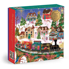 Galison Joy Laforme Twinkletown Express Foil Jigsaw Puzzle (1000 Pieces)