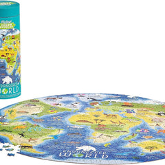 Ridley's Endangered World Circular Jigsaw Puzzle (1000 Pieces) DAMAGED BOX