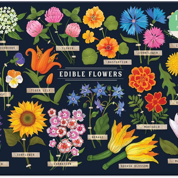 Galison Edible Flowers Jigsaw Puzzle (1000 Pieces) - DAMAGED BOX