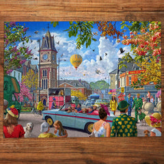 Gibsons Off to the Races at Newmarket Jigsaw Puzzle (1000 Pieces)