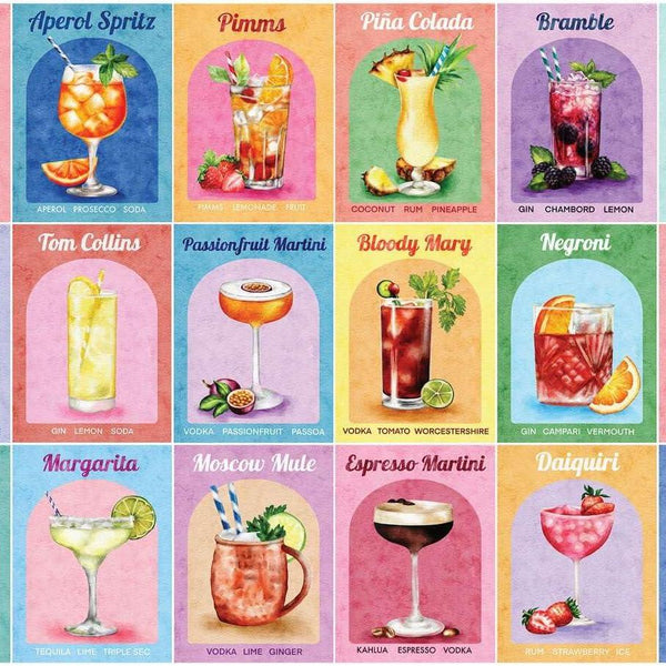 House of Puzzles Colourful Cocktails Jigsaw Puzzle (1000 Pieces)
