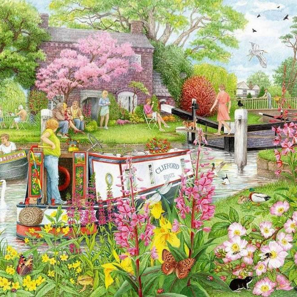 Ravensburger Cosy Cafe No.4 River Cafe Jigsaw Puzzle (1000 Pieces)