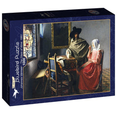 Bluebird Art Vermeer - The Glass of Wine Jigsaw Puzzle (1000 Pieces)