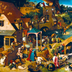 Bluebird Art Bruegel the Elder - Netherlandish Proverbs Jigsaw Puzzle (1000 Pieces)