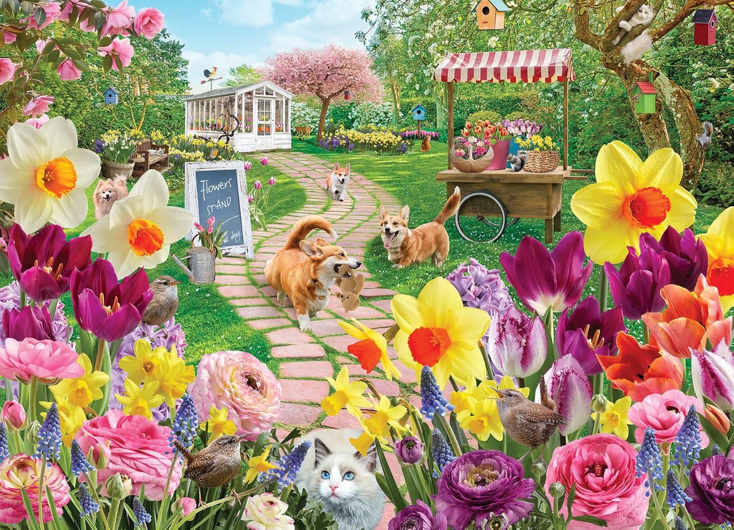 Cobble Hill Springtime Frolic Jigsaw Puzzle (1000 Pieces)