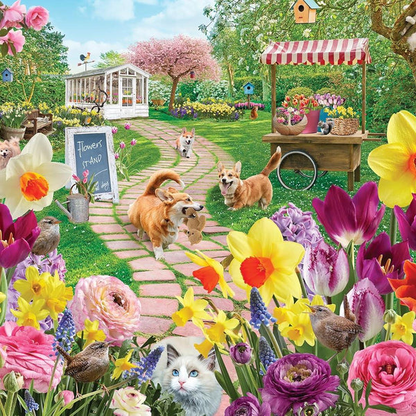 Cobble Hill Springtime Frolic Jigsaw Puzzle (1000 Pieces)