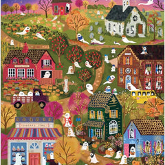Galison Spooky Village, Joy Laforme Foil Jigsaw Puzzle (1000 Pieces)