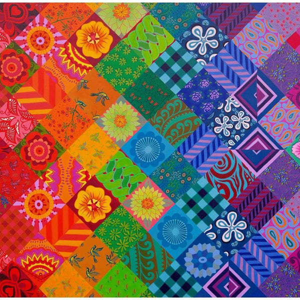 House of Puzzles Patchwork Rainbow Jigsaw Puzzle (1000 Pieces)
