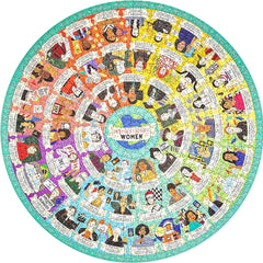 Ridley's Inspirational Women Circular Jigsaw Puzzle (1000 Pieces)
