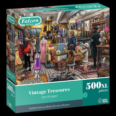Falcon Deluxe Vintage Treasures Jigsaw Puzzle (500 XL Extra Large Pieces)