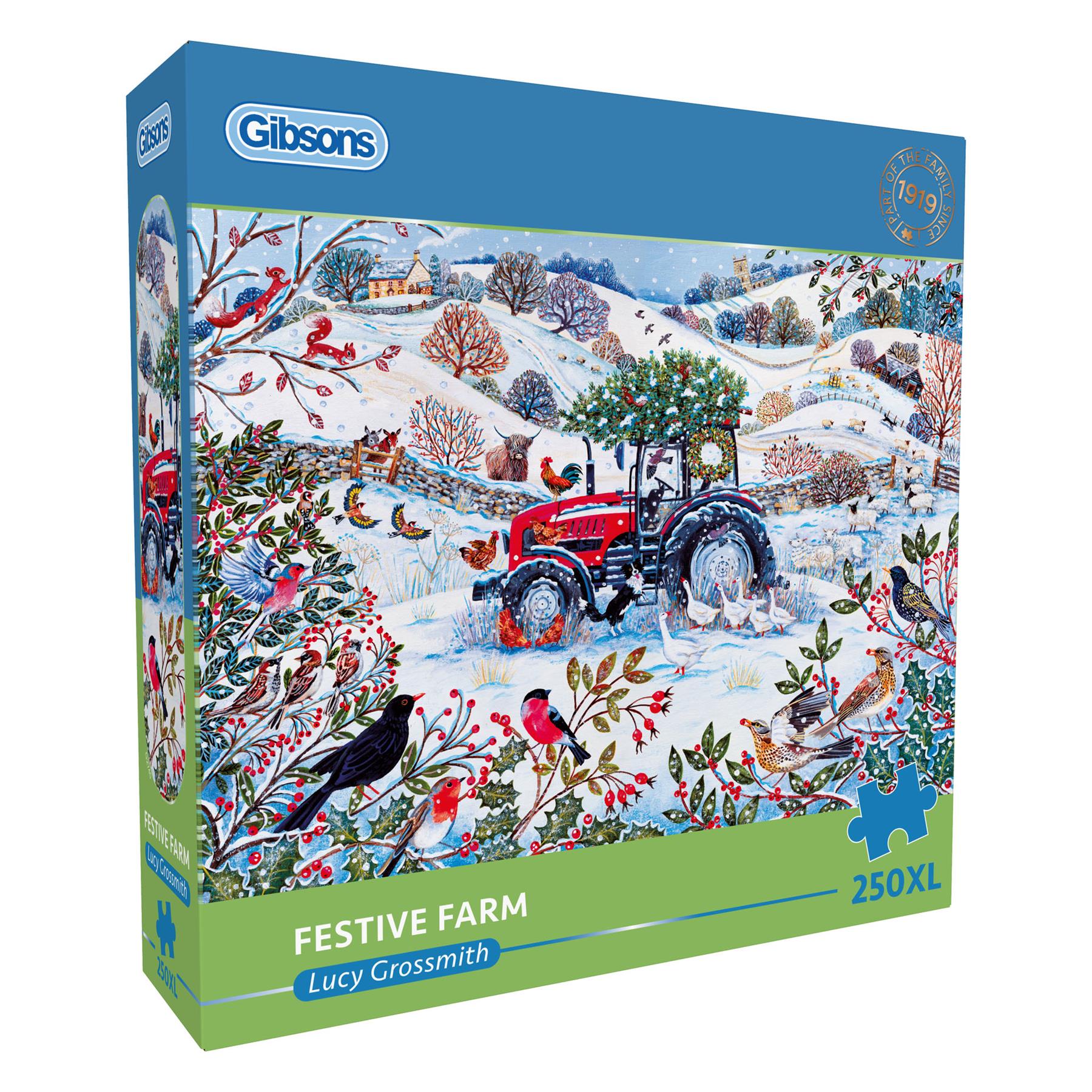 Gibsons Festive Farm Jigsaw Puzzle (250 XL Pieces)