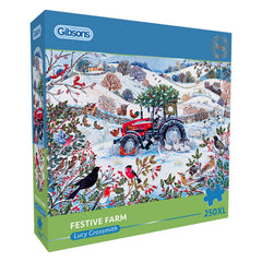 Gibsons Festive Farm Jigsaw Puzzle (250 XL Pieces)