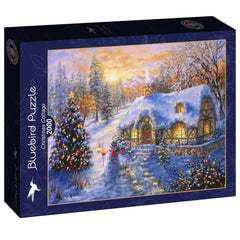 Bluebird Christmas Cottage Jigsaw Puzzle (2000 Pieces)