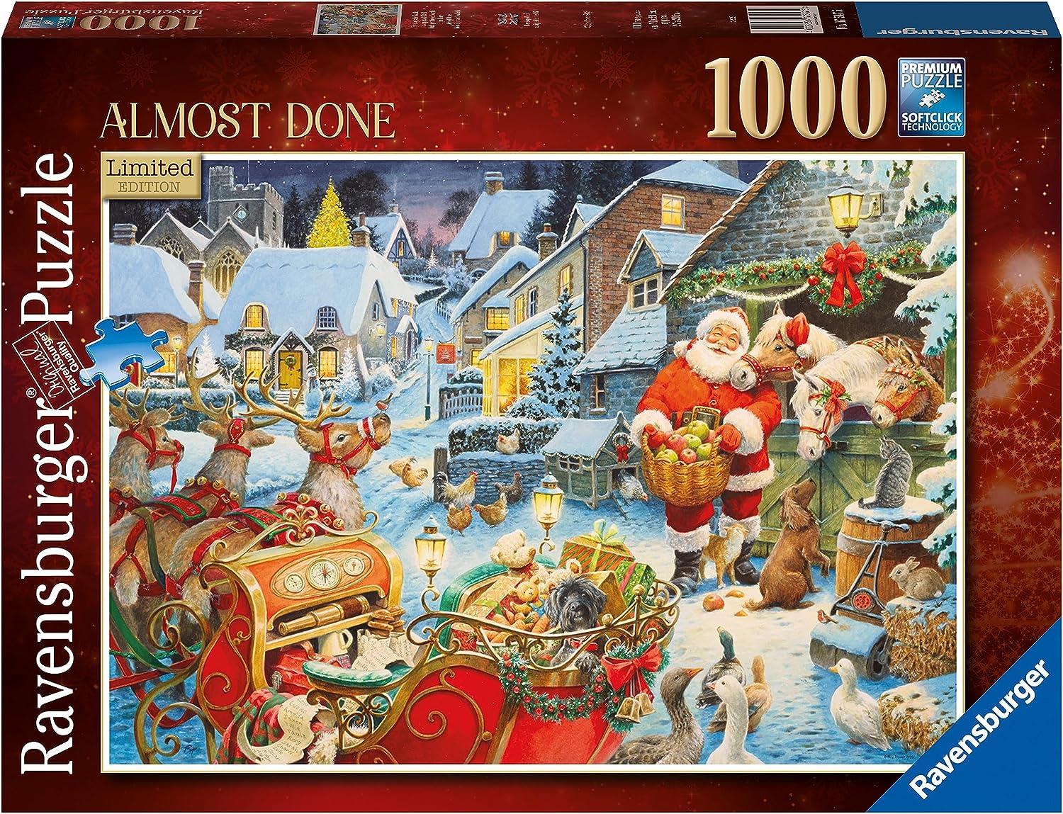 Ravensburger Almost Done Christmas Limited Edition Jigsaw Puzzle (1000 Pieces)