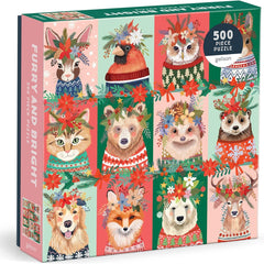 Galison Furry And Bright Jigsaw Puzzle (500 Pieces)