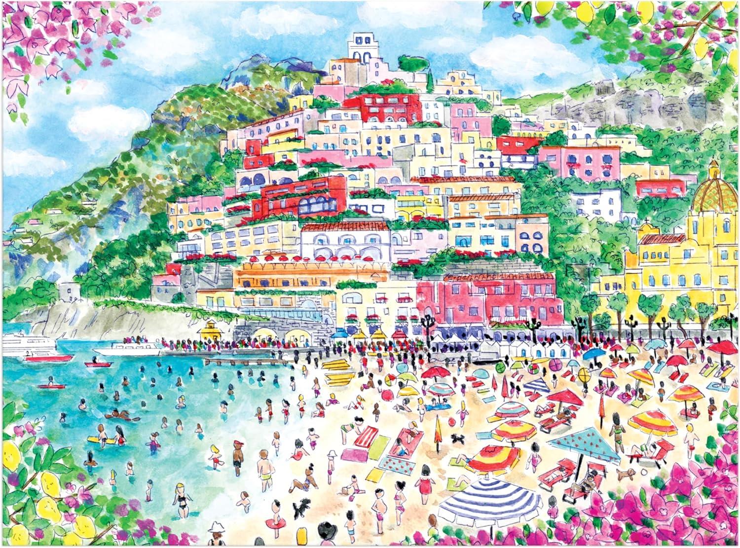 Galison Coast of Italy, Michael Storrings Jigsaw Puzzle (1000 Pieces)
