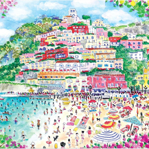 Galison Coast of Italy, Michael Storrings Jigsaw Puzzle (1000 Pieces)