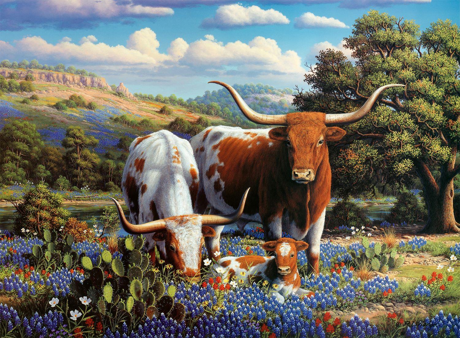 Ravensburger Longhorns Jigsaw Puzzle (500 Pieces)