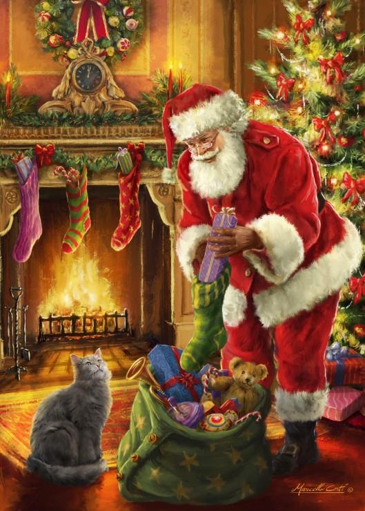 Bluebird Santa Has Arrived Jigsaw Puzzle (500 Pieces)