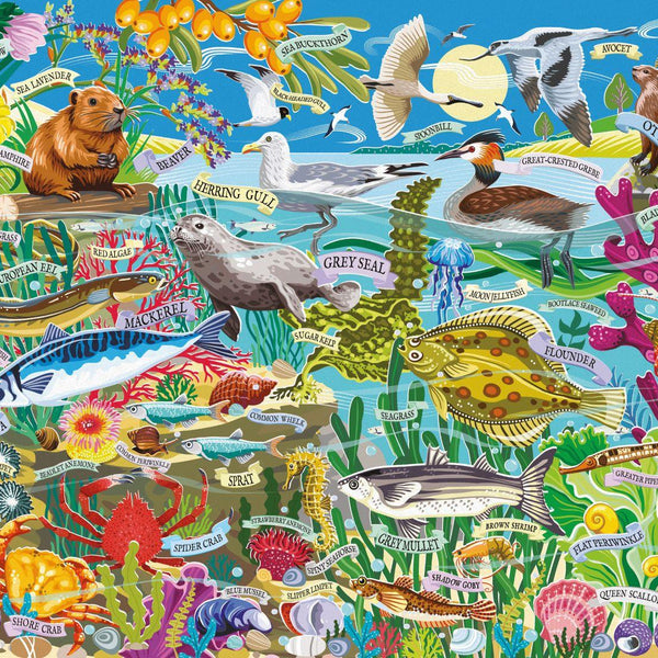 Otter House Water Wildlife Jigsaw Puzzle (1000 Pieces) DAMAGED BOX