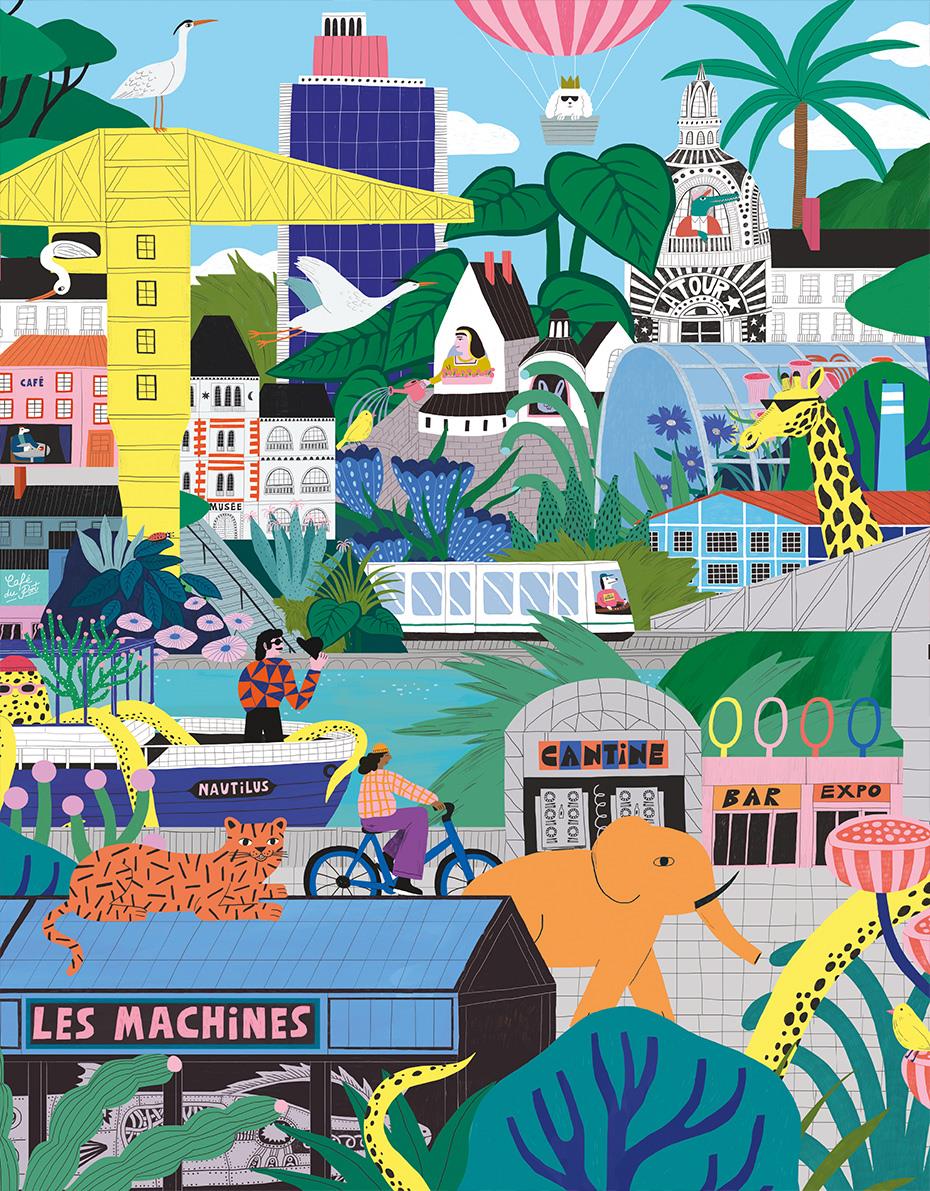 Pieces & Peace Nantes City Jigsaw Puzzle (2000 Pieces)