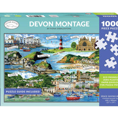 Otter House Devon Montage Jigsaw Puzzle (1000 Pieces) DAMAGED BOX