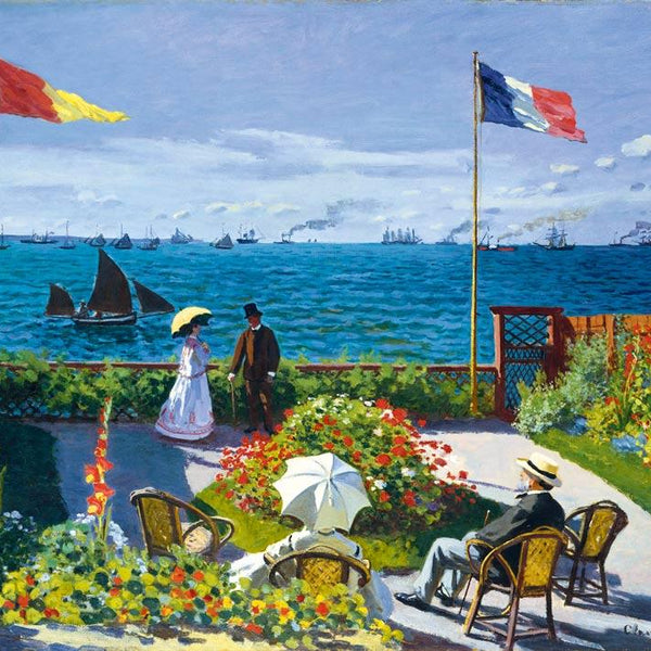 Bluebird Art Monet - Garden at Sainte-Adresse 1867 Jigsaw Puzzle (1000 Pieces)