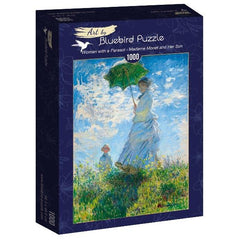 Bluebird Art Monet - Woman with a Parasol - Madame Monet and Her Son Jigsaw Puzzle (1000 Pieces)