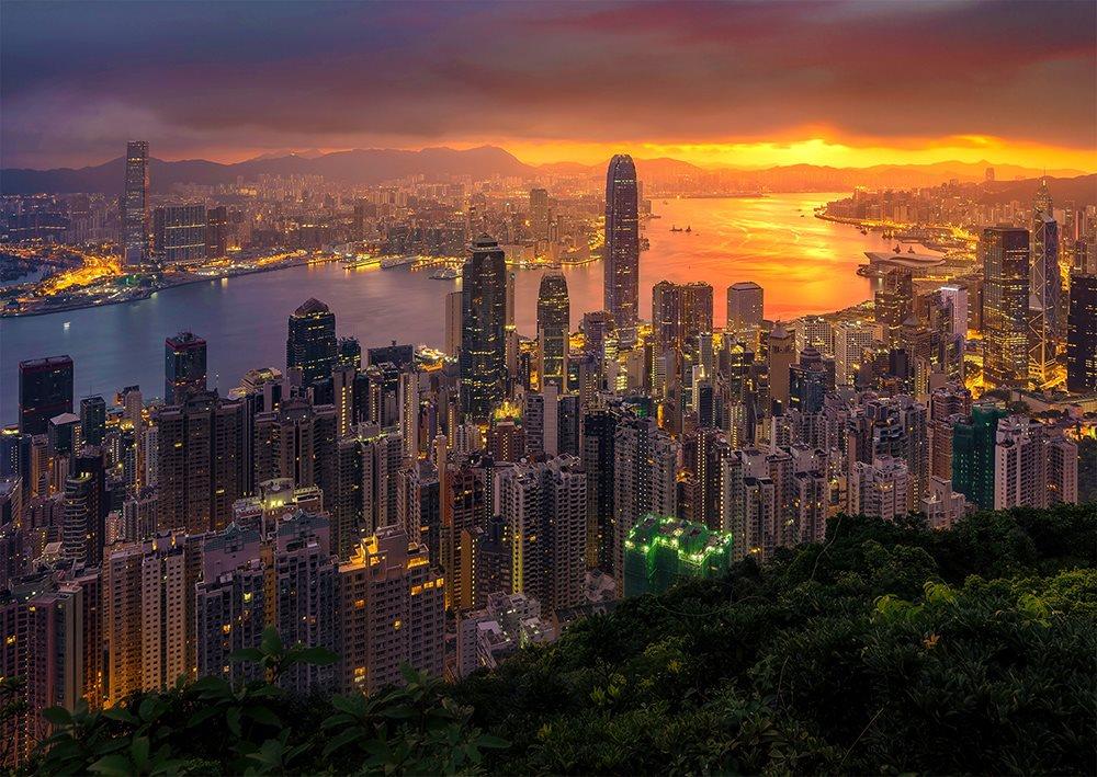 Enjoy Hong Kong at Sunrise Jigsaw Puzzle (1000 Pieces)