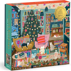 Galison Season's Readings Foil Jigsaw Puzzle (500 Pieces)