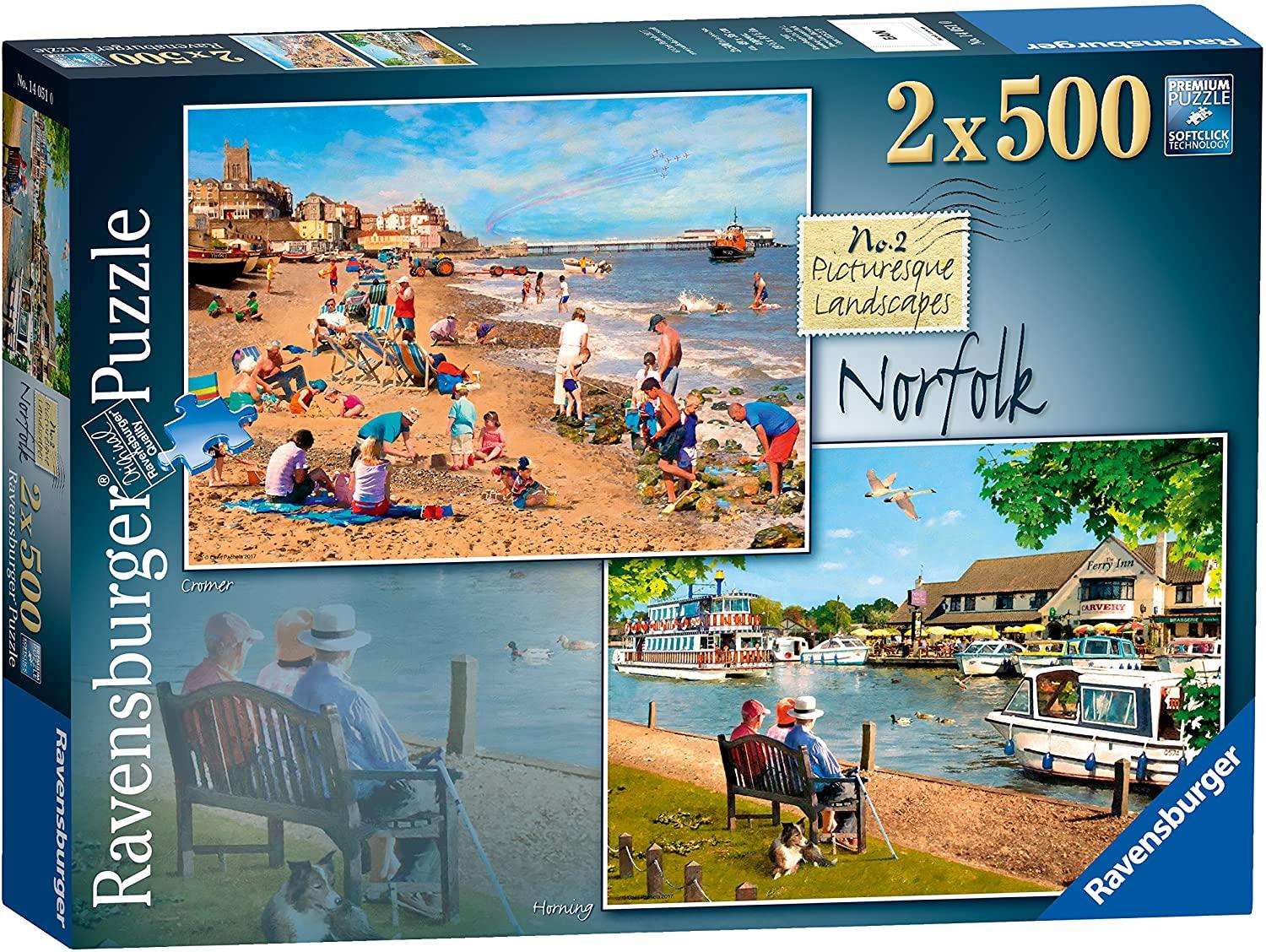 Ravensburger Picturesque Norfolk Jigsaw Puzzles (2 x 500 Pieces)
